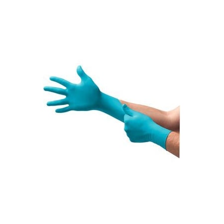 Ansell TouchNTuff 92-675, Disposable Gloves, 4.3 mil Palm, Nitrile, Powder-Free, XL, Blue 565719